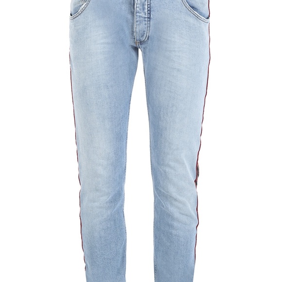 Palm Angels Blue Side Stripe Jeans - Picture 2 of 5